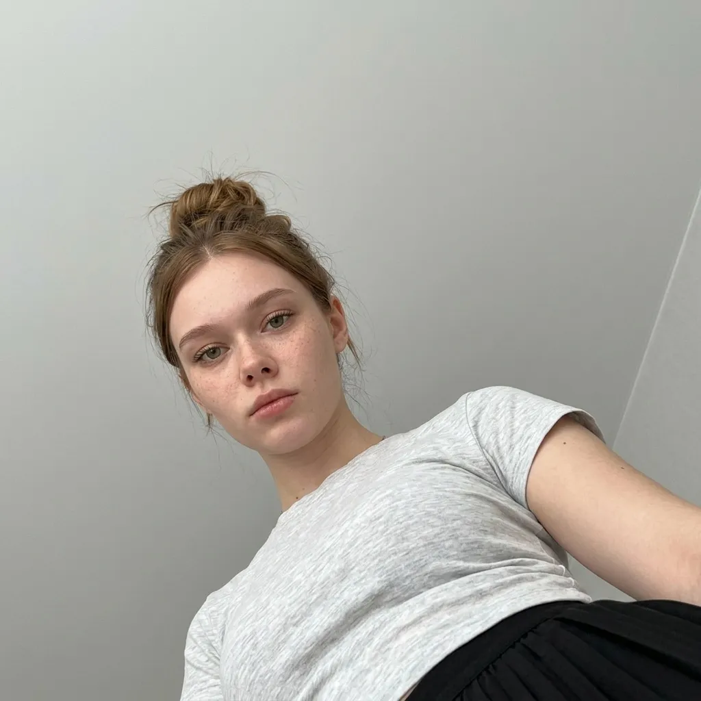 Low Angle T Shirt And Dark Pants Neutral Expression