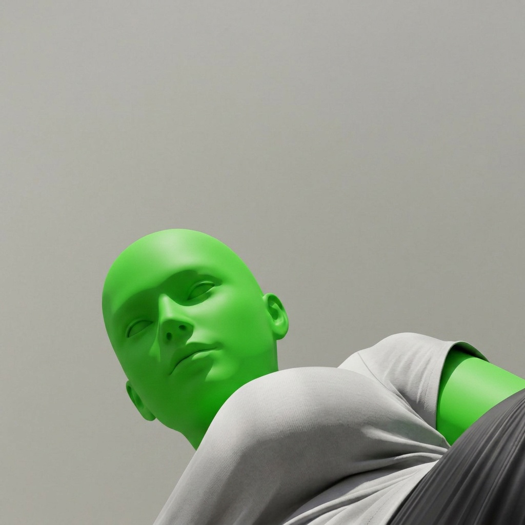 Template for Low Angle T Shirt And Dark Pants Neutral Expression
