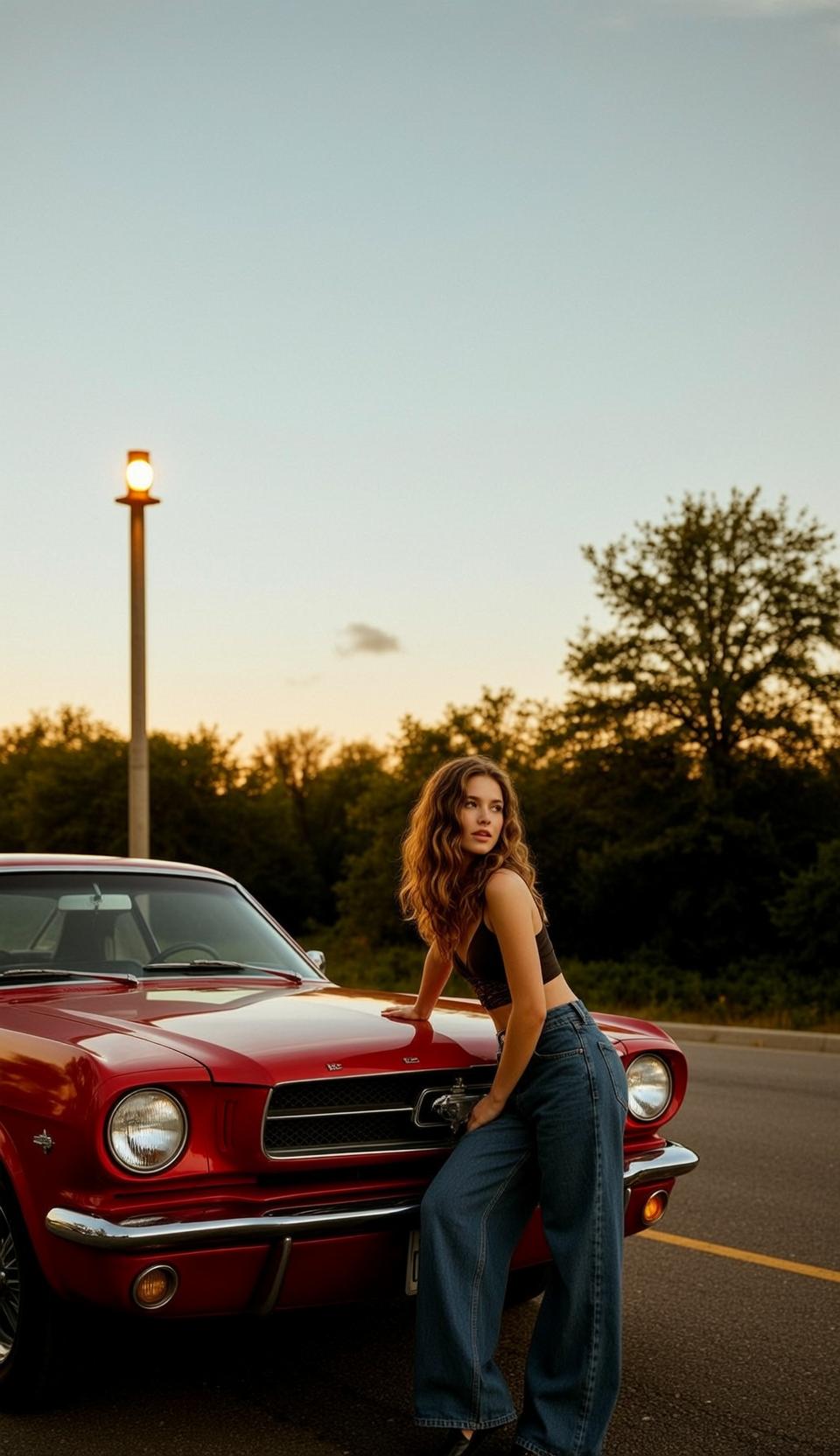 Black Bra Outdoor Parking Lot reference photo