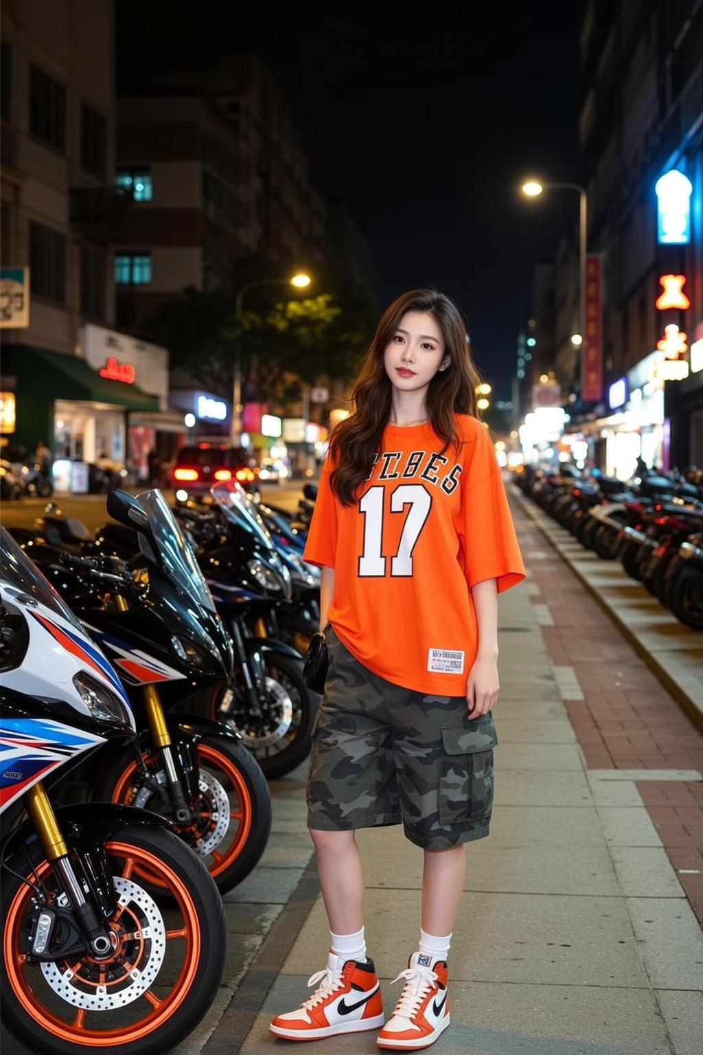 Skater Young East Asian Long Wavy Dark