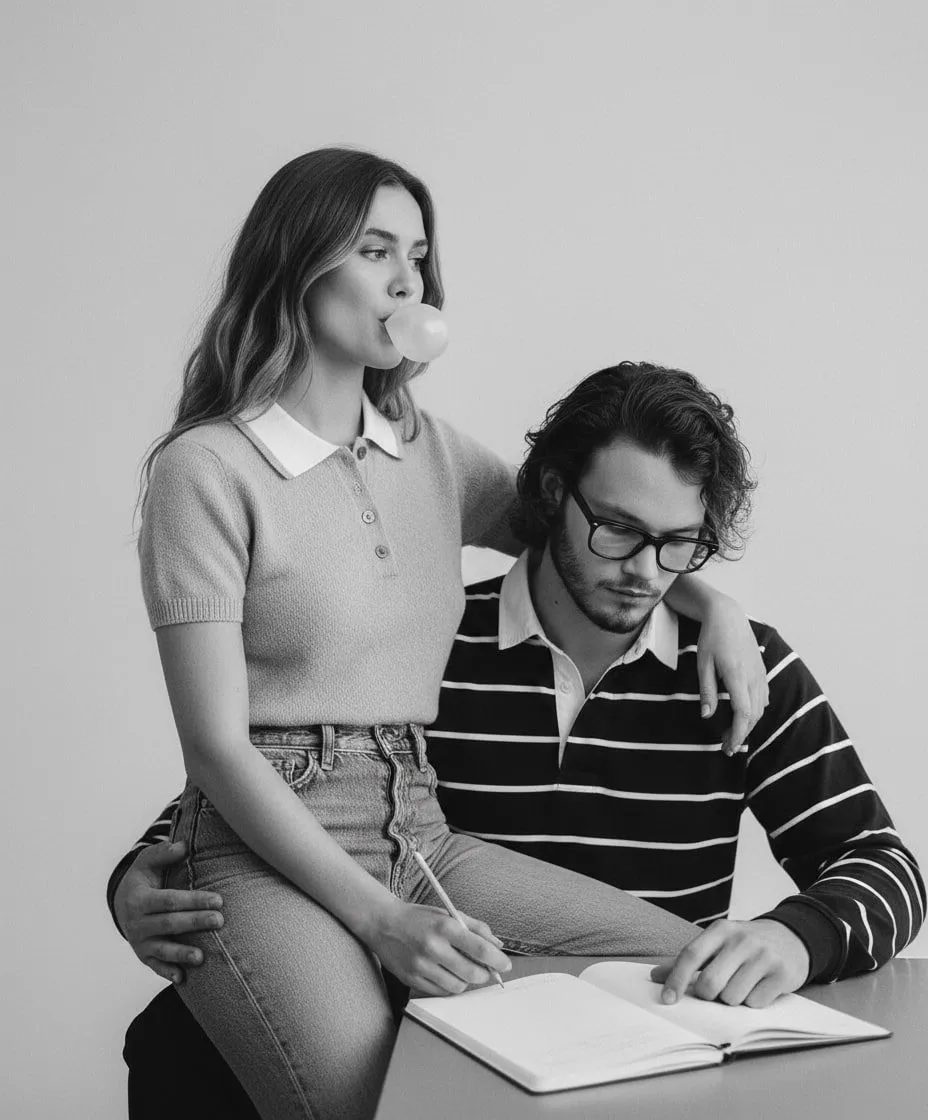 Glasses In Fashion Portrait