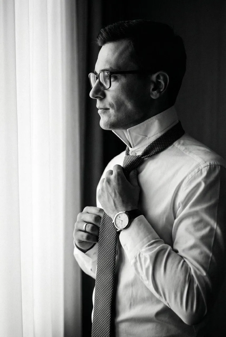 Glasses Rings And Wristwatch In Fashion Portrait
