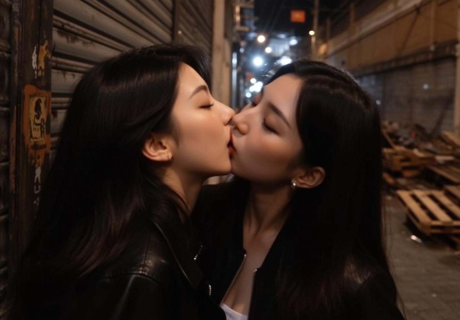 Explore Two Women Are Captured Close-up Embracing