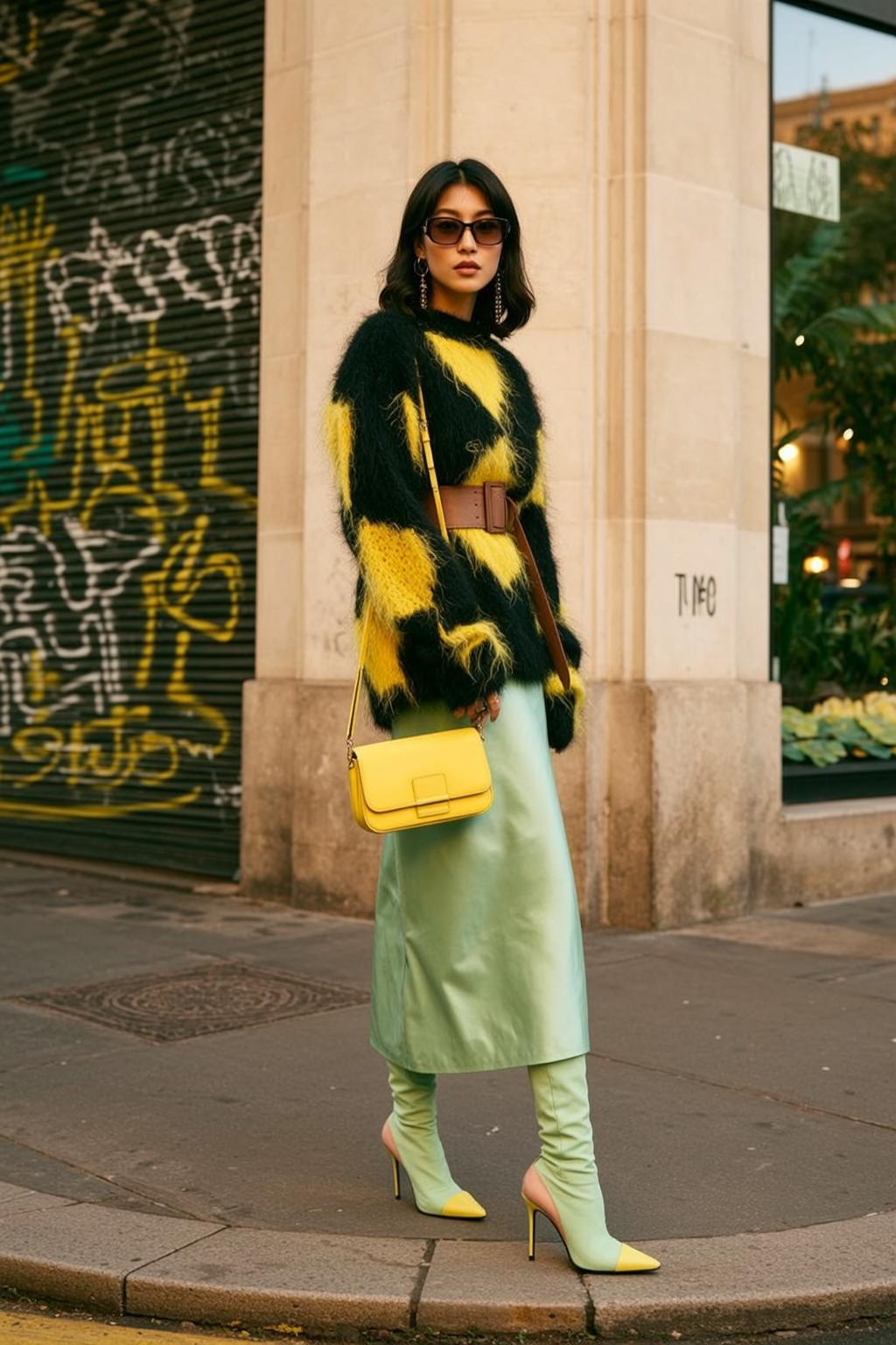 Fashion Week Young Asian Dark Brown Medium