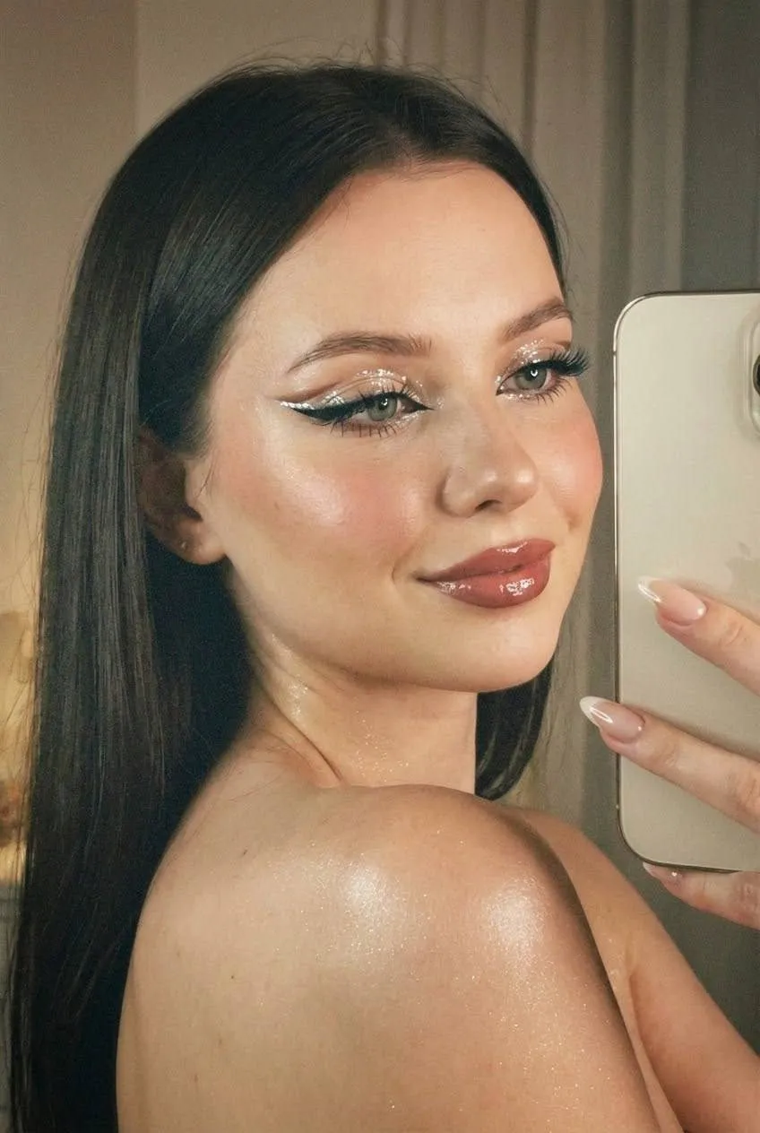 Makeup In Mirror Selfie