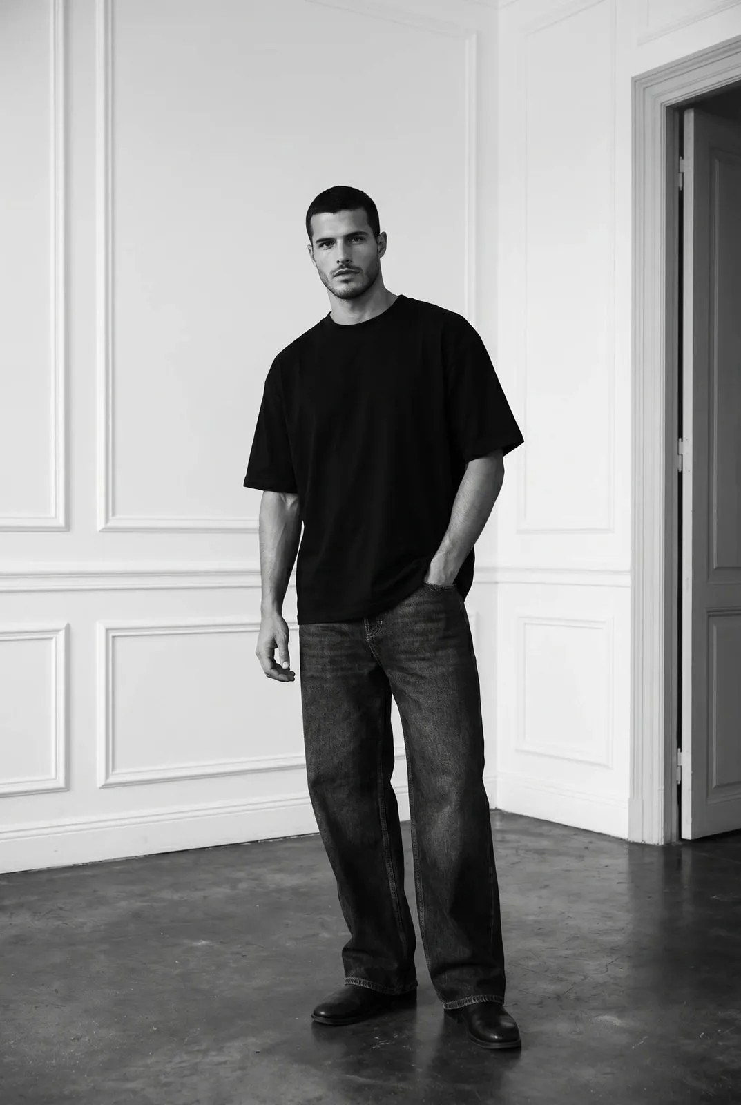 Minimalist Interior Black White Cinematic Fashion