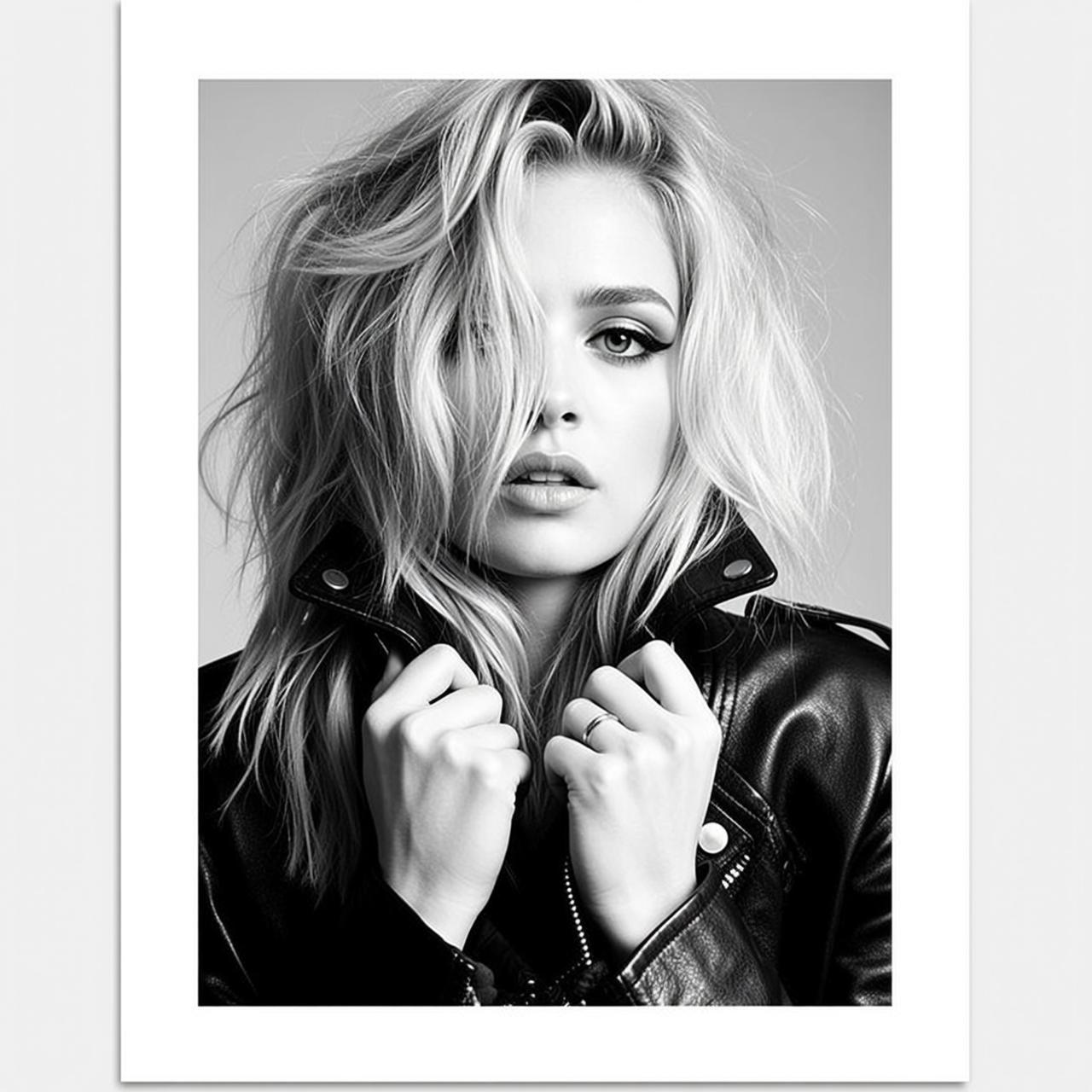 Medium Shot Portrait Young Woman With Tousled Wavy Blonde Hair