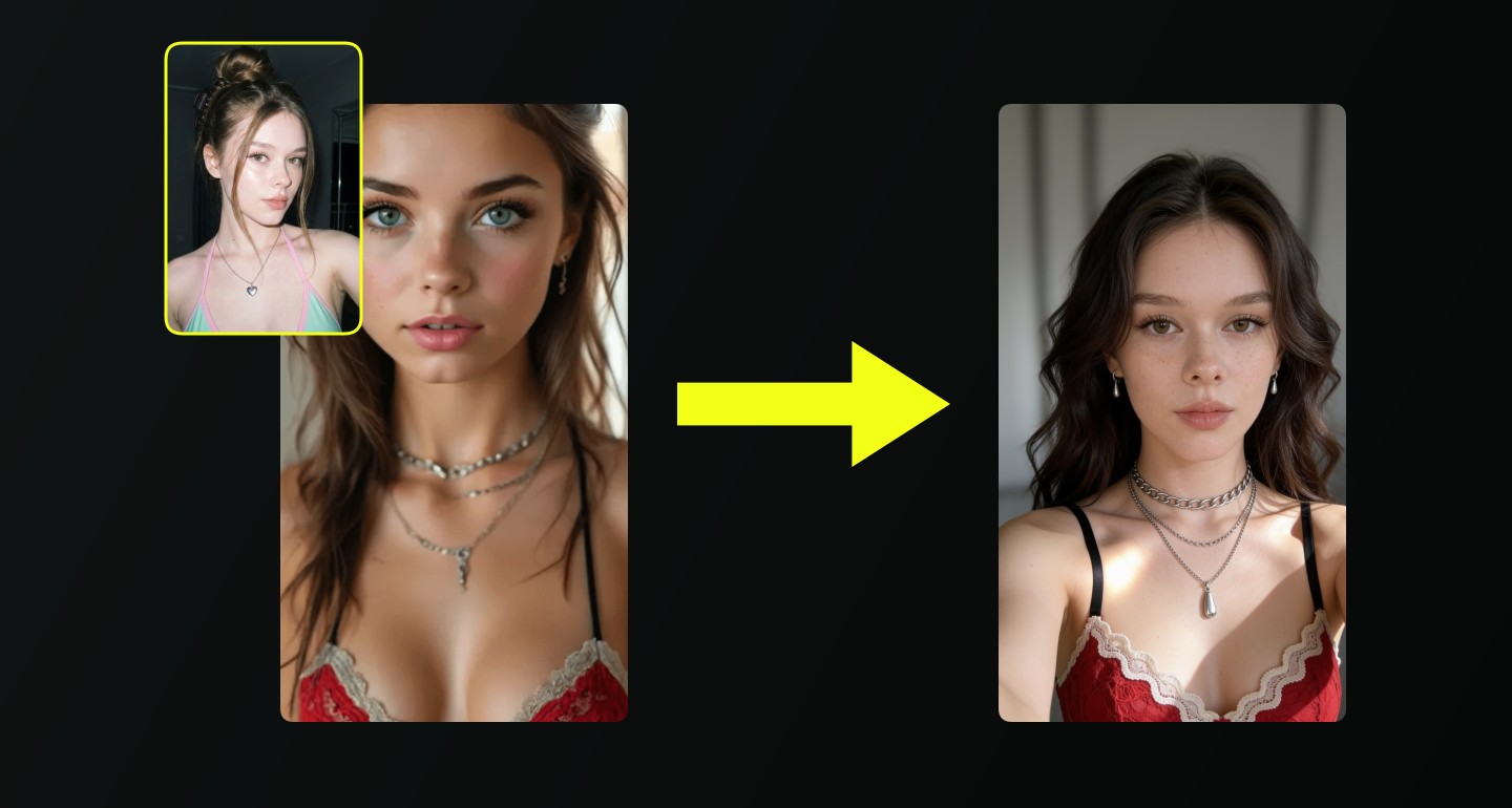 Mila remix walkthrough for Red Lace Bralette Soft Diffused Lighting