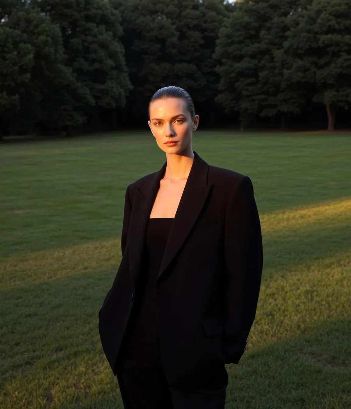 Black Blazer Strapless Top