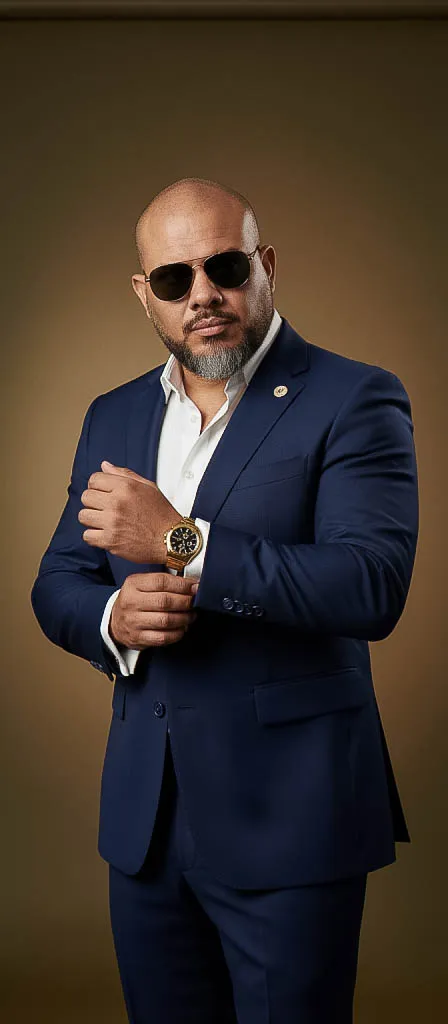 Sunglasses In Studio Portrait