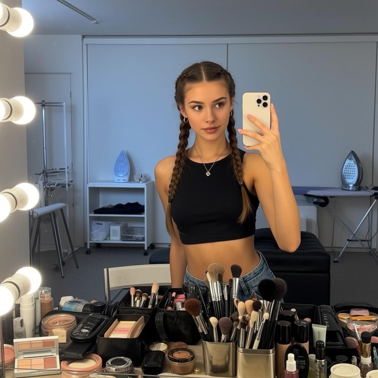 Explore Young Captured Mirror Selfie Holding White