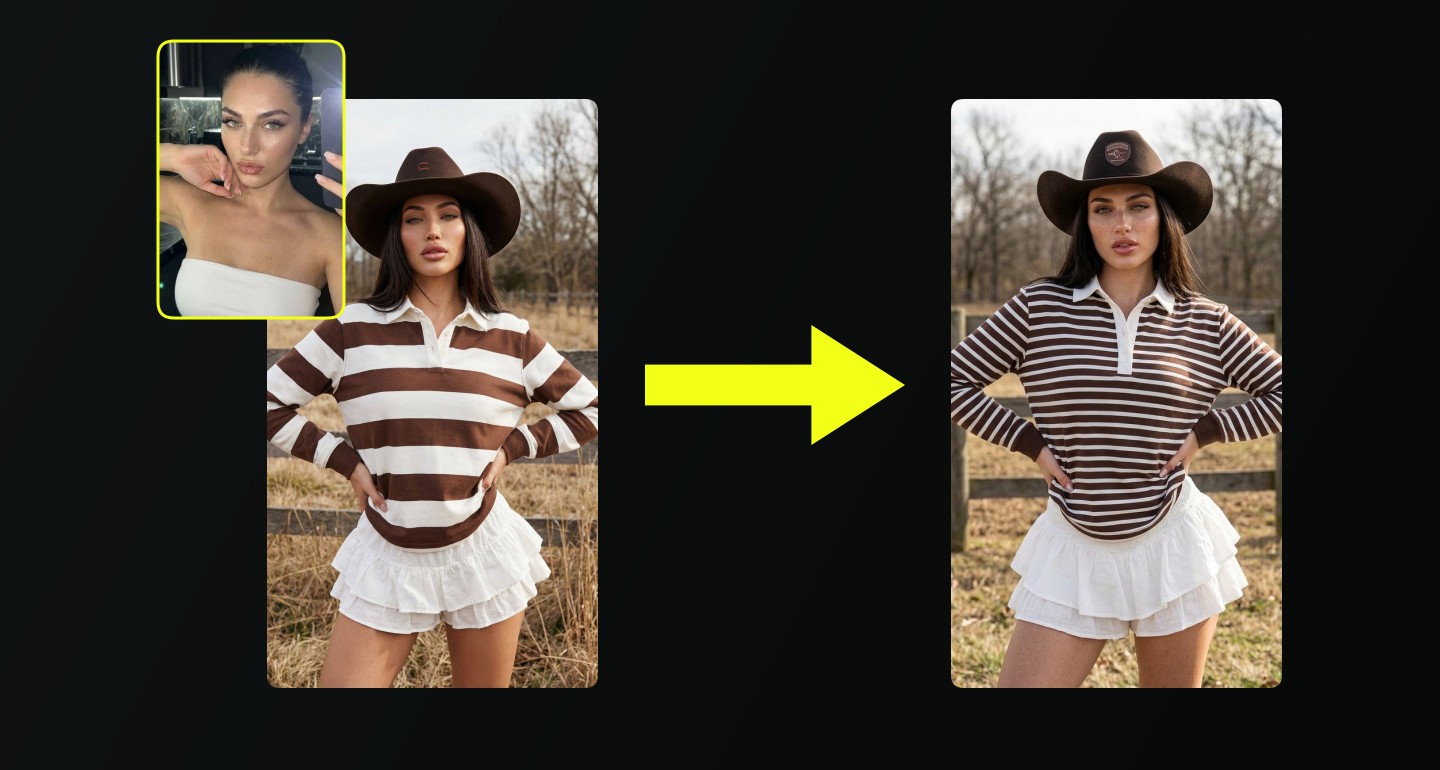 Lily remix walkthrough for Cowboy Hat Striped Shirt Rural Field