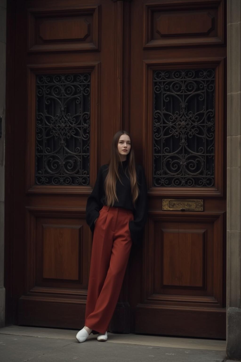 Autumn Young Long Straight Brown Fair Black