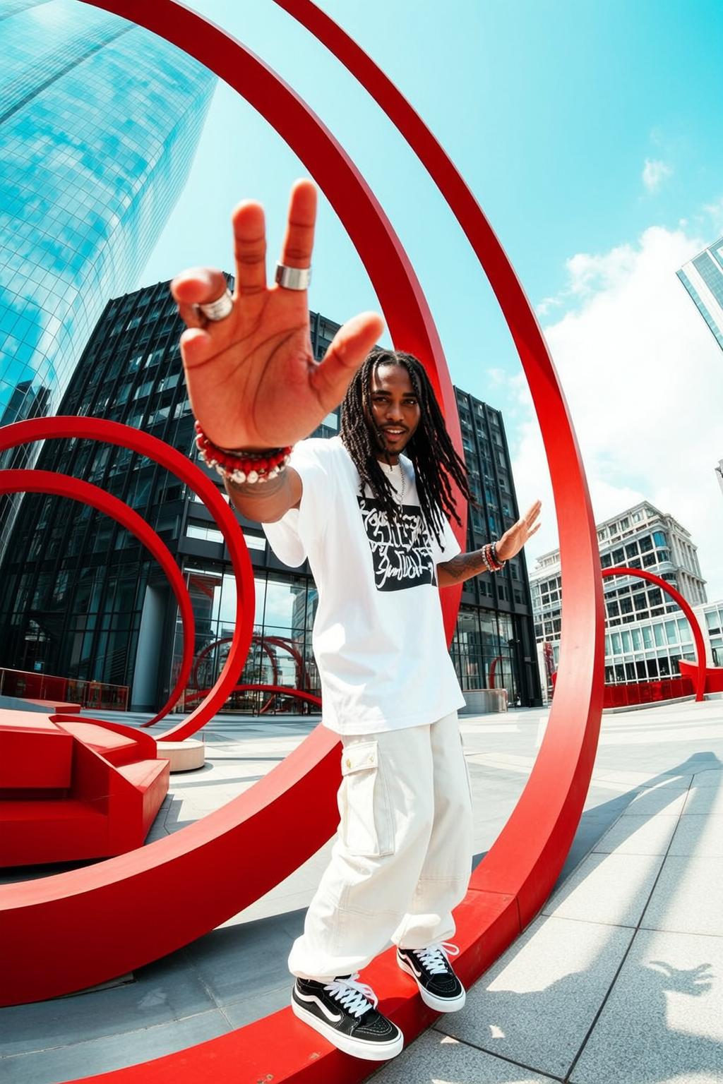 Fisheye Young Dreadlocks Dark White T-shirt Graphic