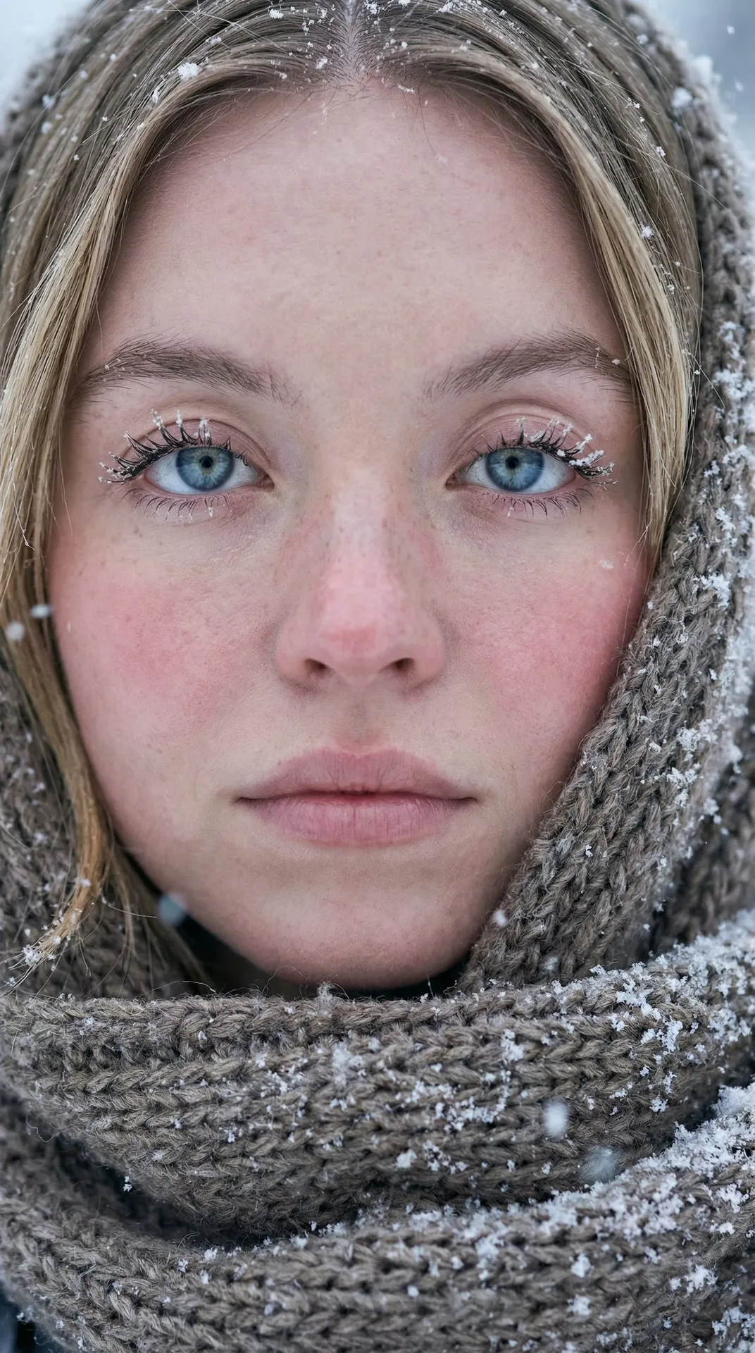 Winter Close Up Portrait
