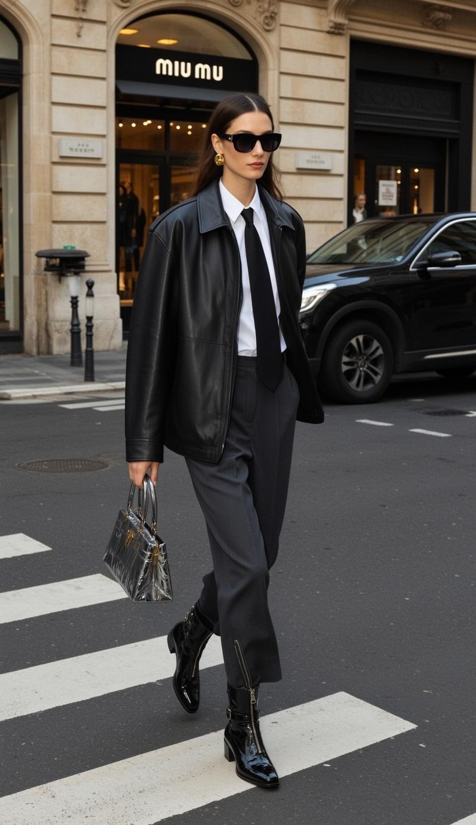 Fashion Week Young Dark Brown Long Straight