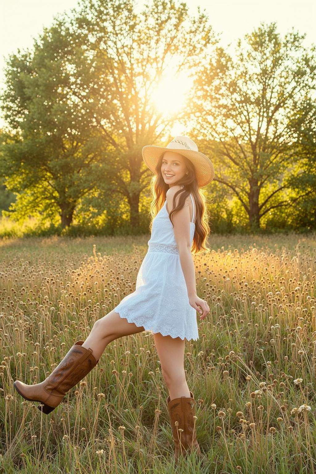 Lace Camisole Dress in Tall Grass