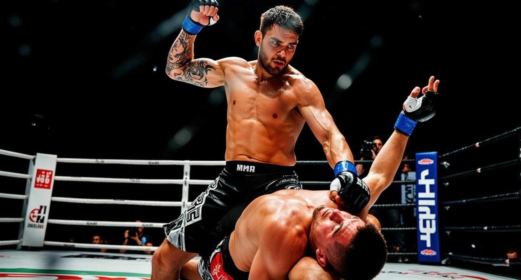 MMA Octagon Victory Pose