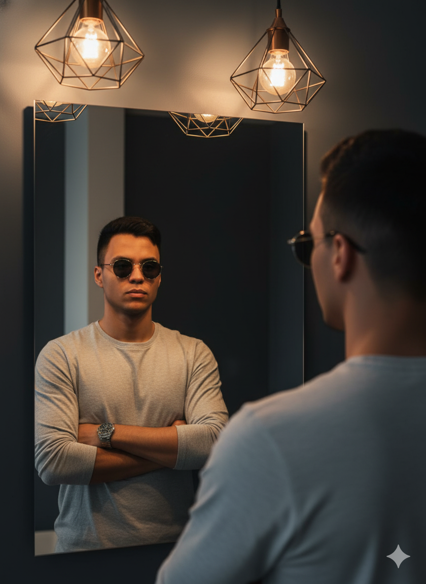 Urban Casual Editorial With Geometric Lighting
