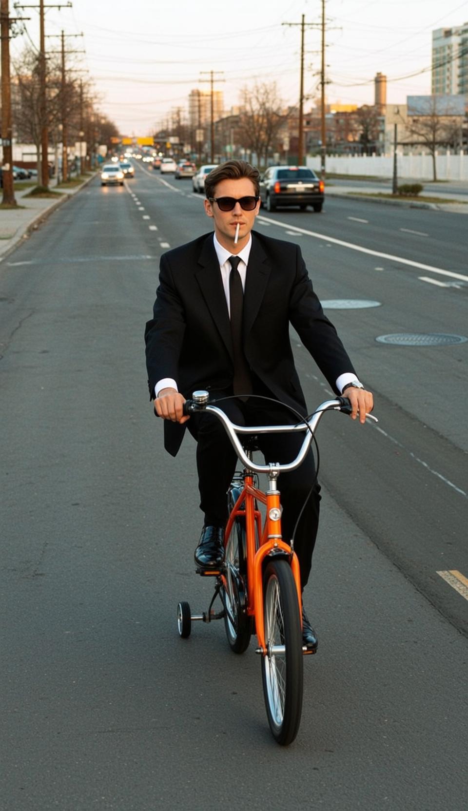 Creative Brown Short Light Black Suit Jacket