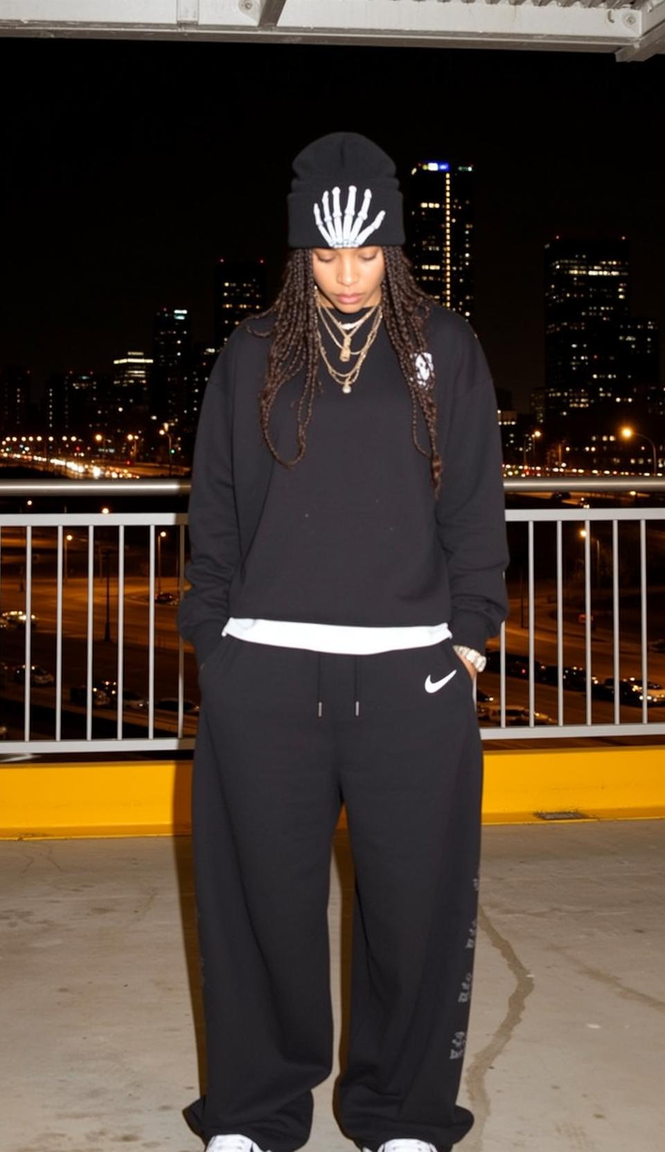 Casual Young Long Braided Dark Hair Medium