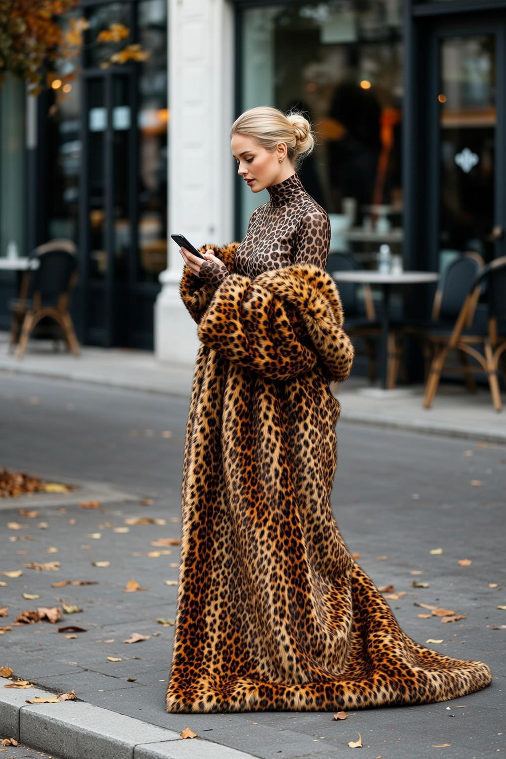Fashion Week Young Blonde Pulled Back Bun