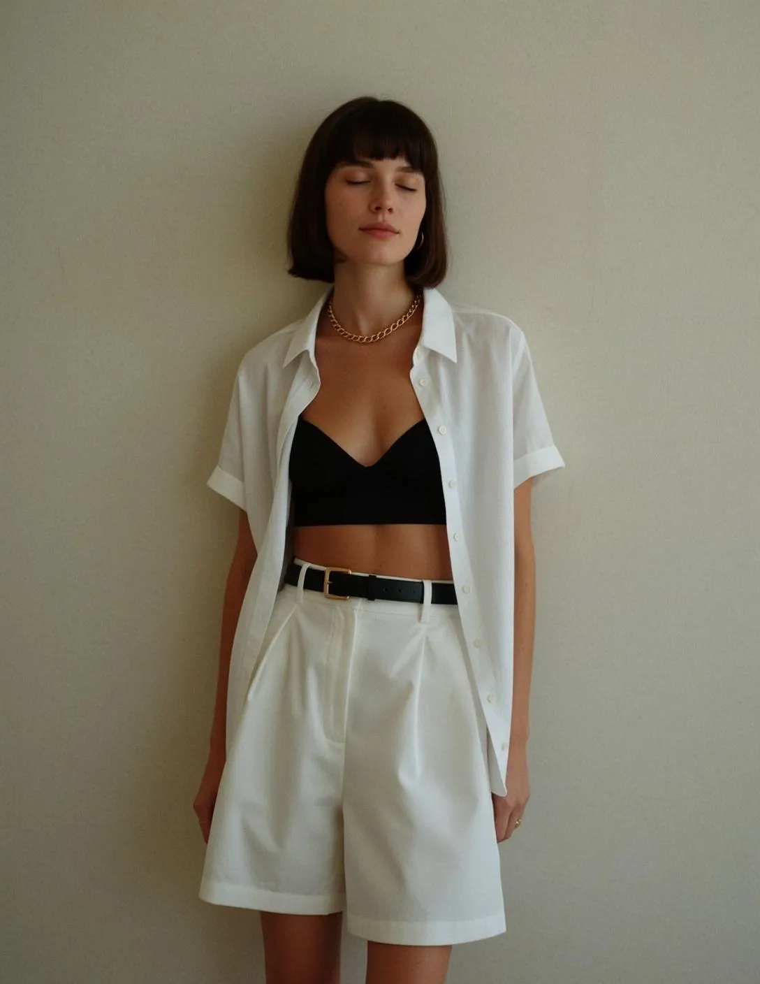 Casual Young Short Brown Bob Bangs Fair