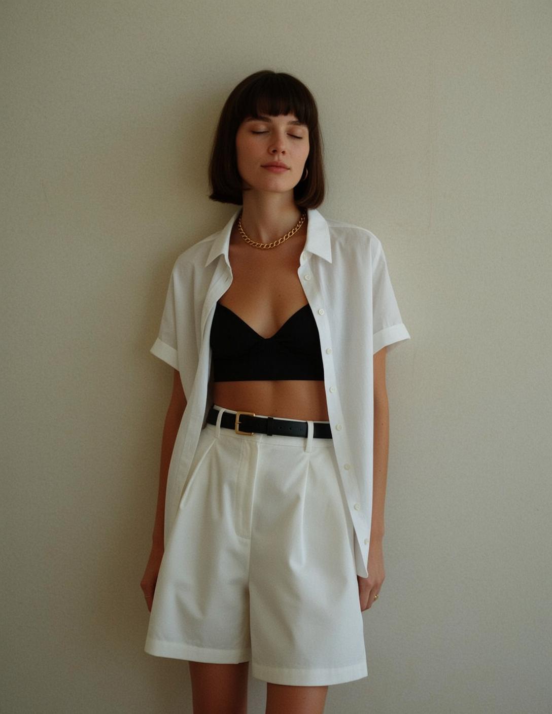 Casual Young Short Brown Bob Bangs Fair