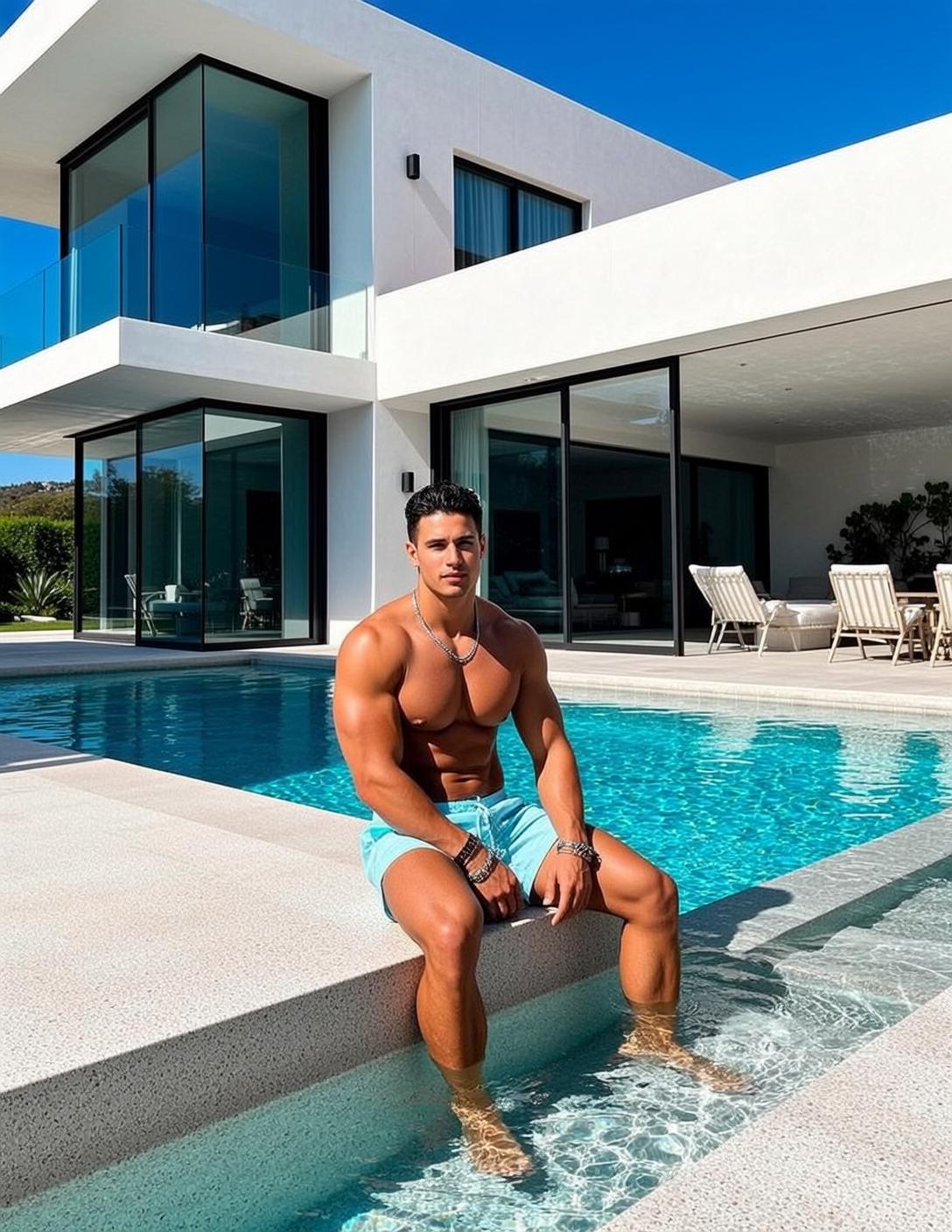 Poolside Swim Trunks Villa