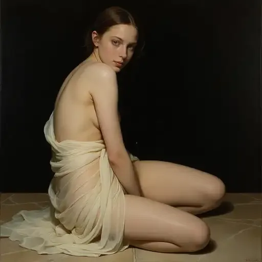 Candlelit Shadow Portrait