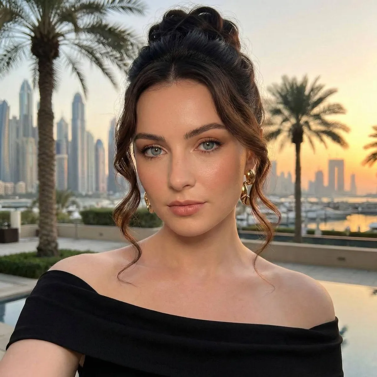City Sunset Evening Portrait