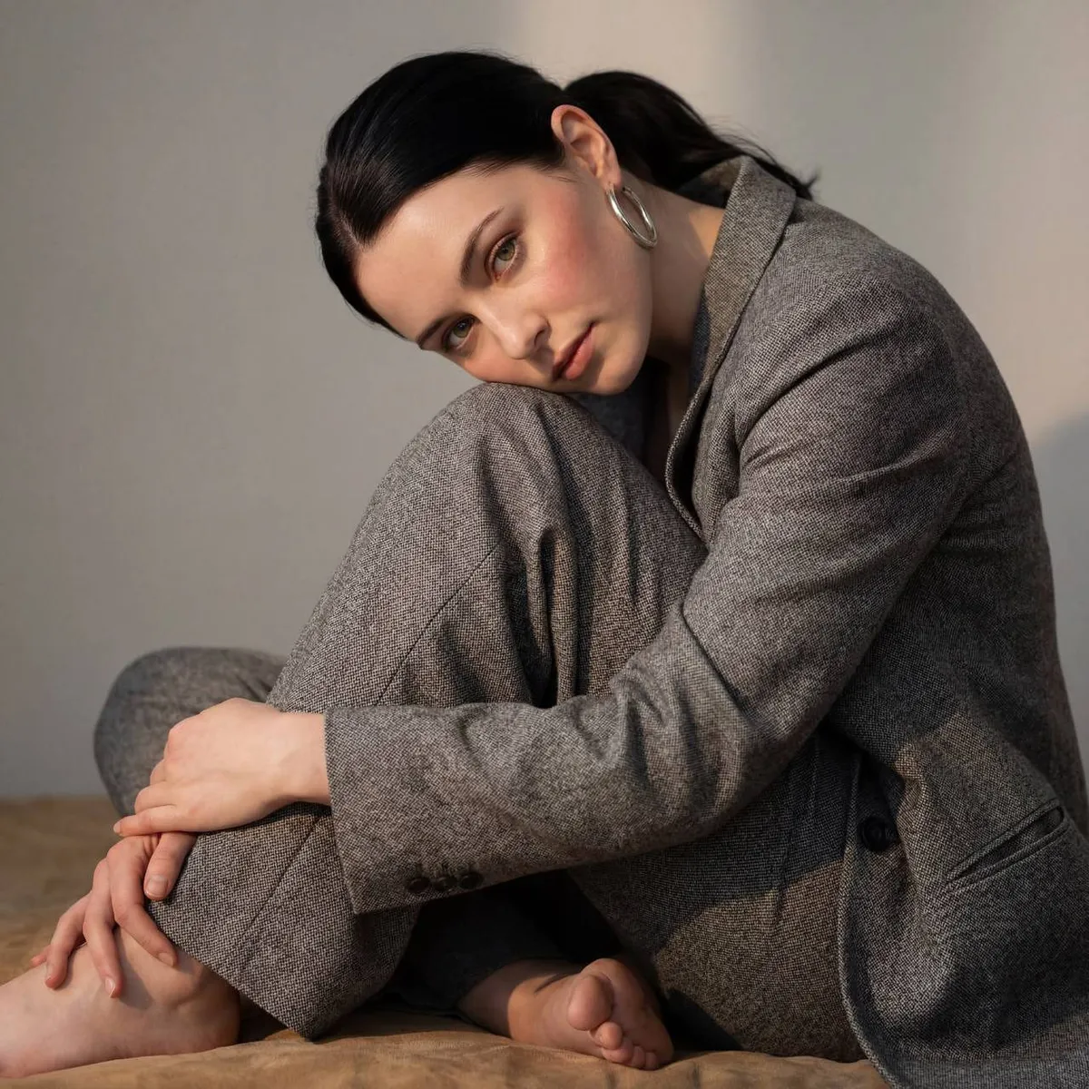 Makeup And Earrings In Fashion Portrait
