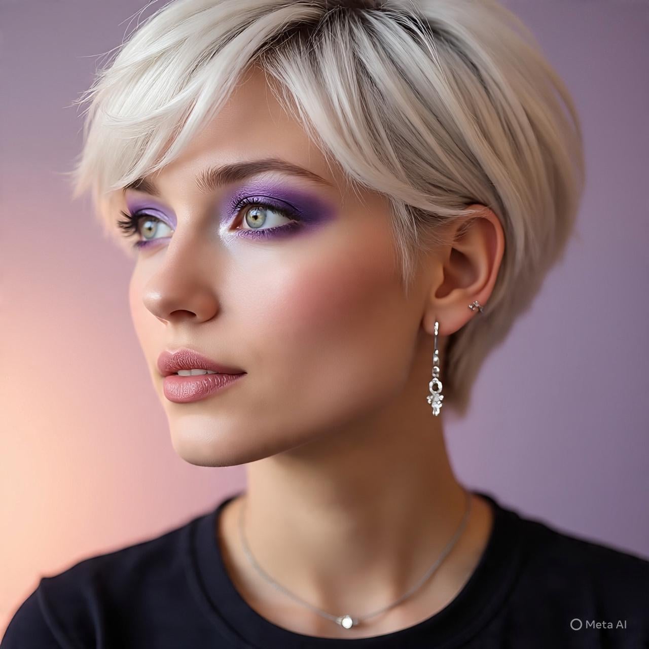 Beauty Portrait Soft Pink Lavender Studio Backdrop