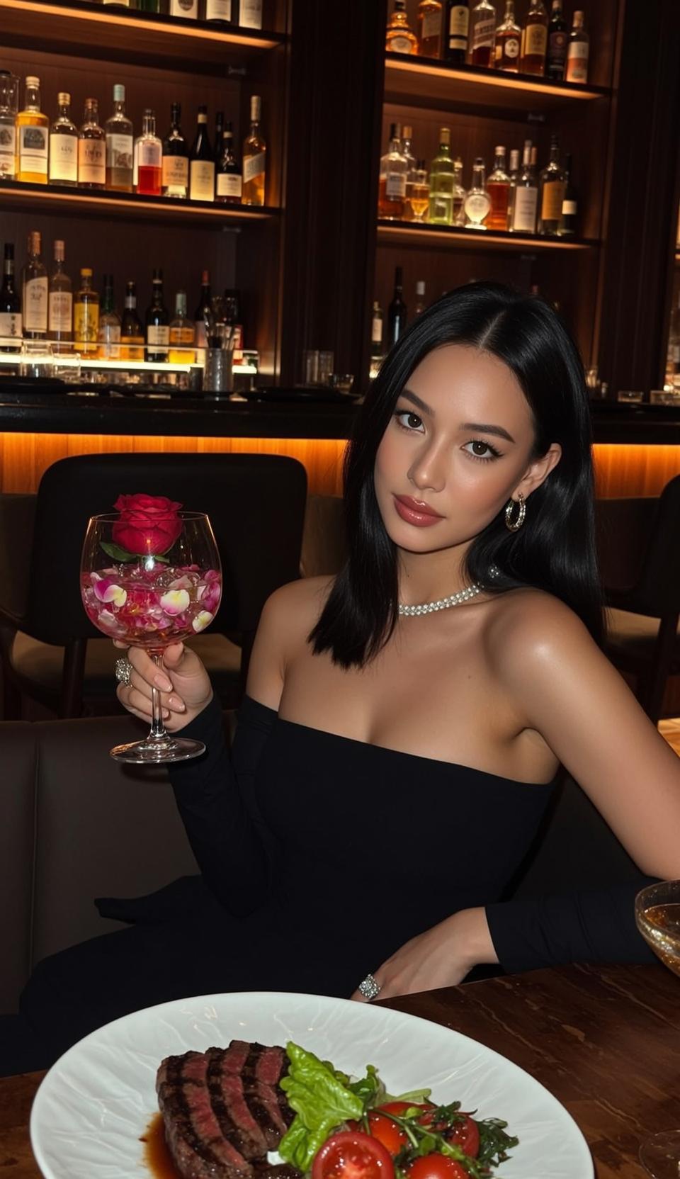 Explore Seated Table Dimly Lit Upscale Bar