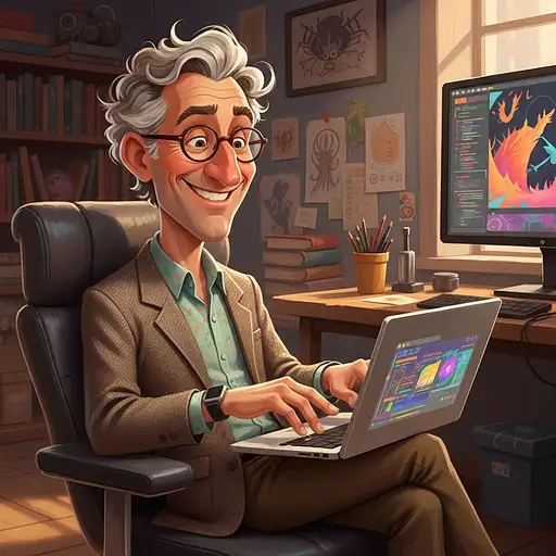 Expressive Caricature Pixar Style Unreal Charming Mature But Still Handsome
