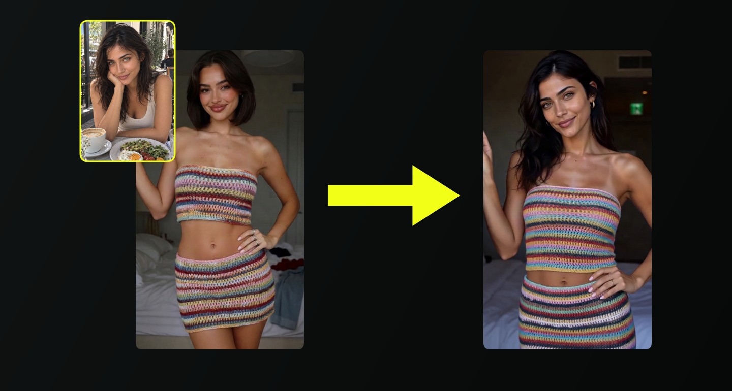 Sophie remix walkthrough for Striped Crochet Tube Top And Mini Skirt Bedroom