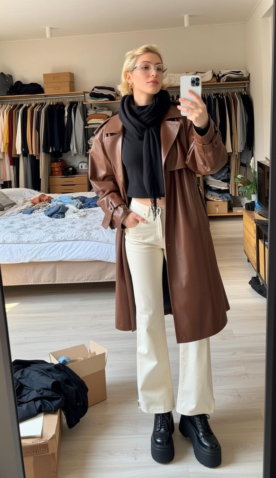 Casual Young Short Blonde Fair Black Crop