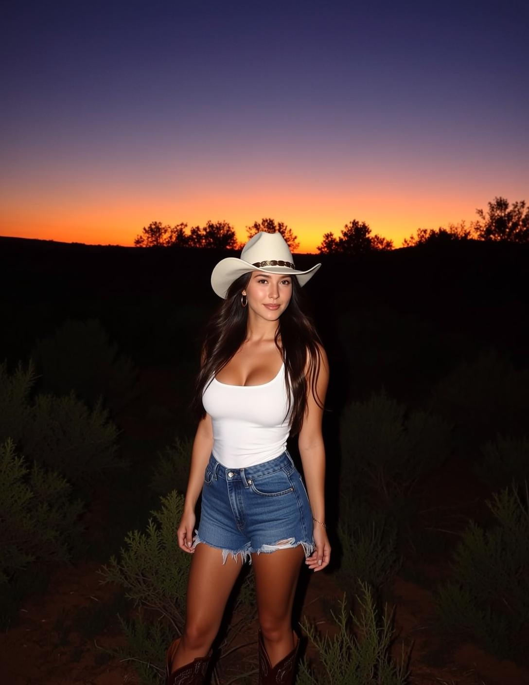 White Tank Desert Cowboy Hat