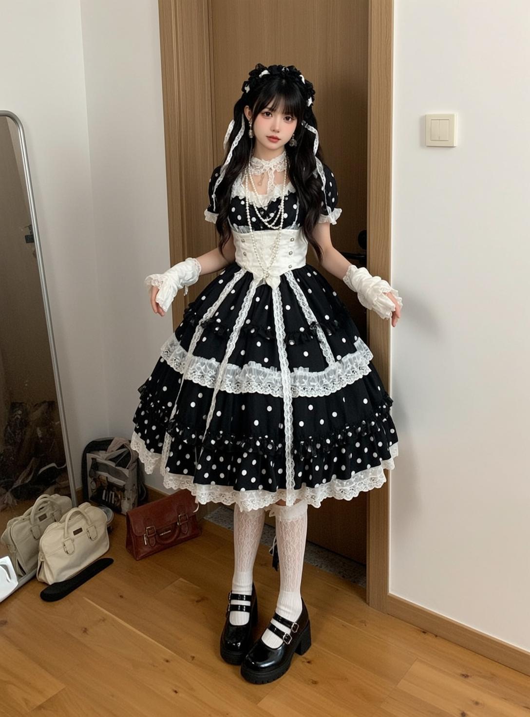 Polka Dot Lolita Outfit
