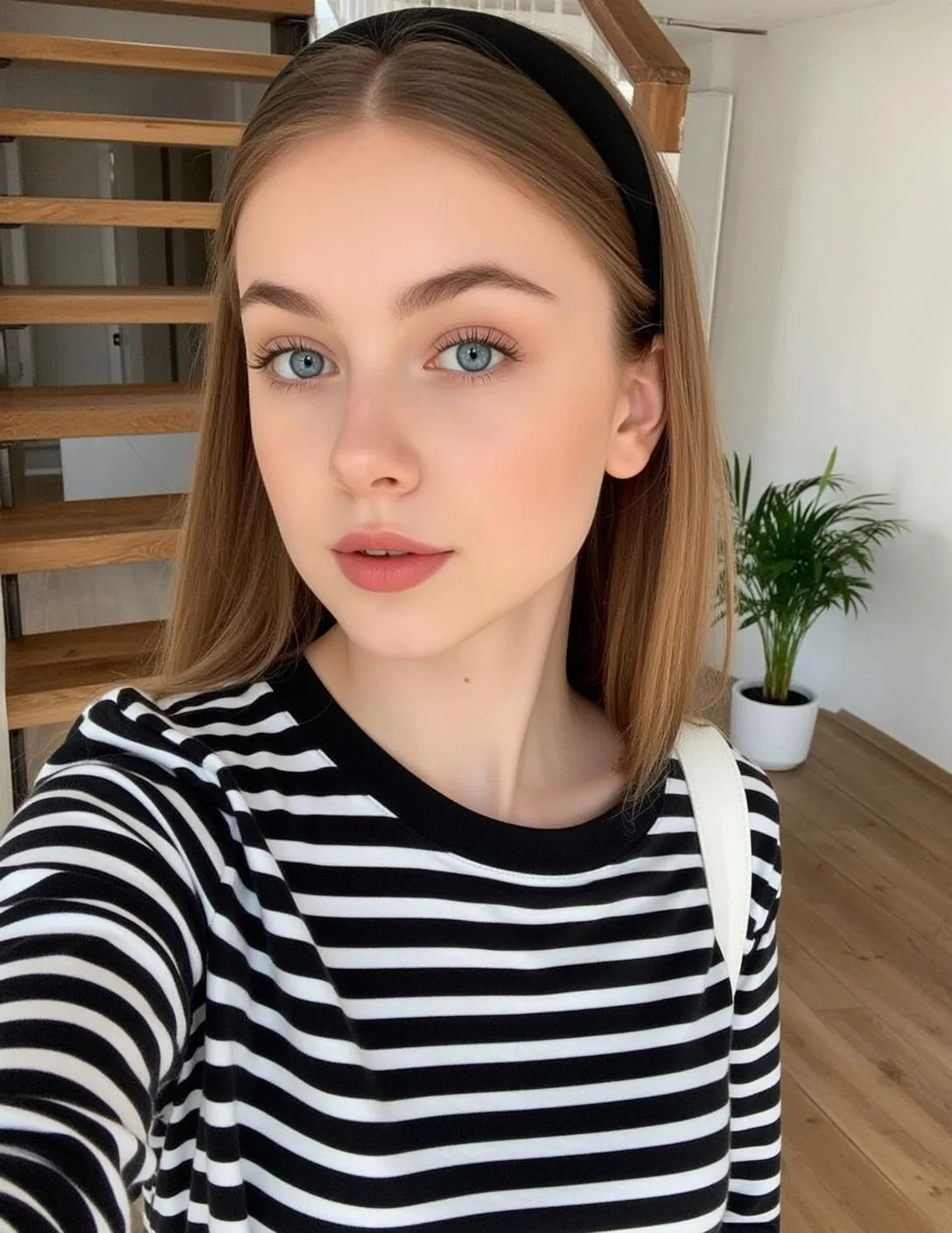 Makeup With Black Shirt