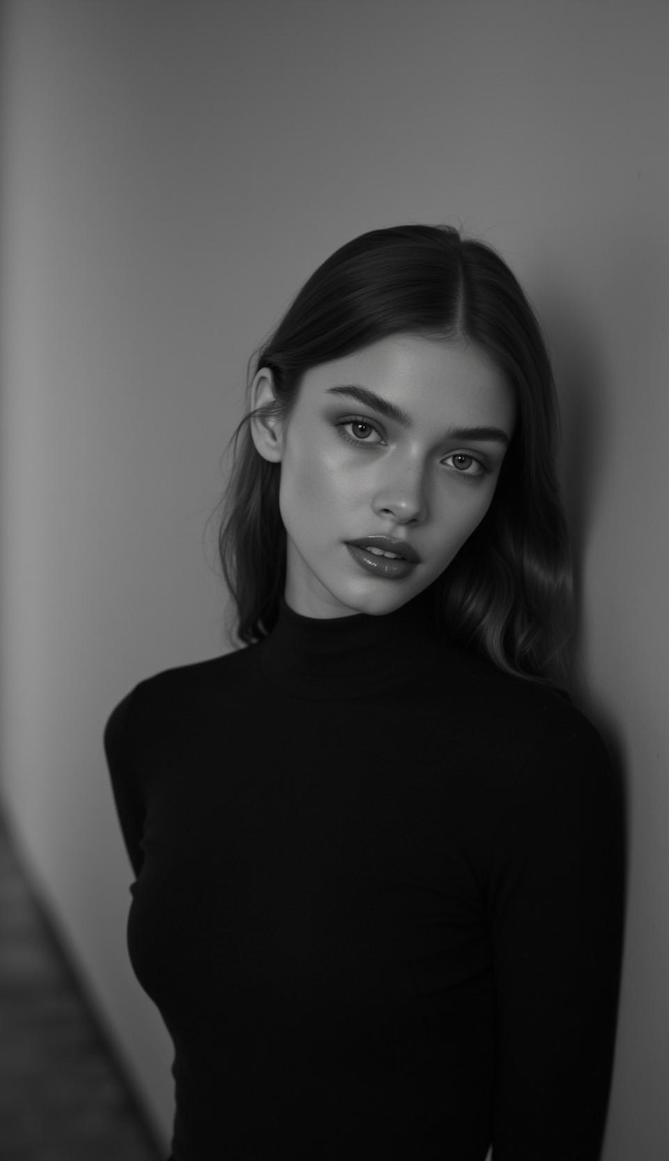 Explore Positioned Three-quarter Profile Leaning Her Head reference photo