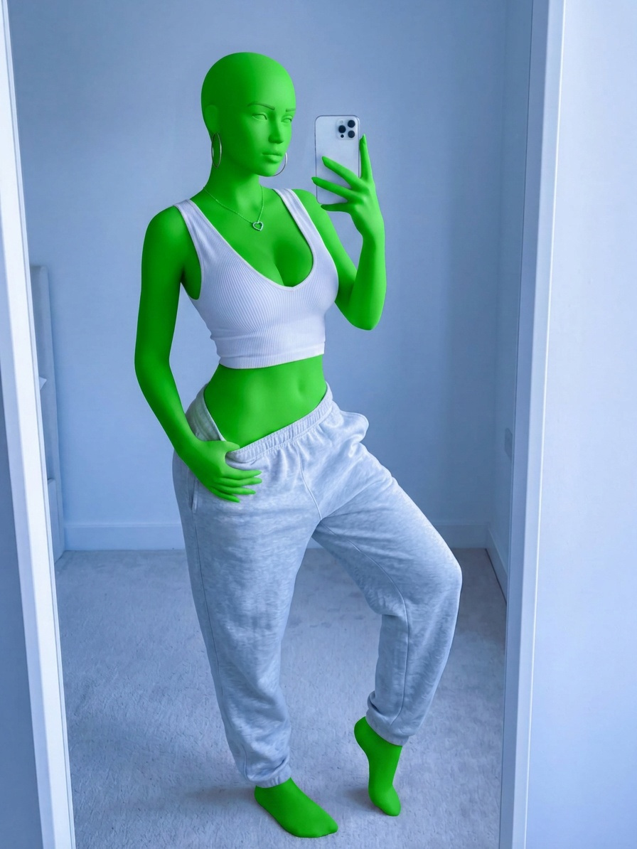Template for Selfie Sleepwear Drawstring Sweatsuit August 2026