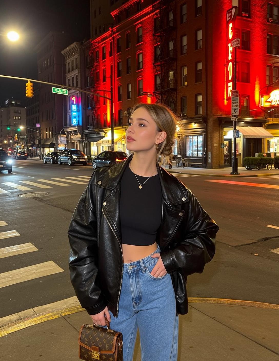 Earrings And Necklace On A City Street reference photo