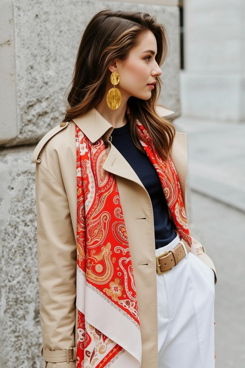 Autumn Posed Three-quarter Profile Facing Right Her