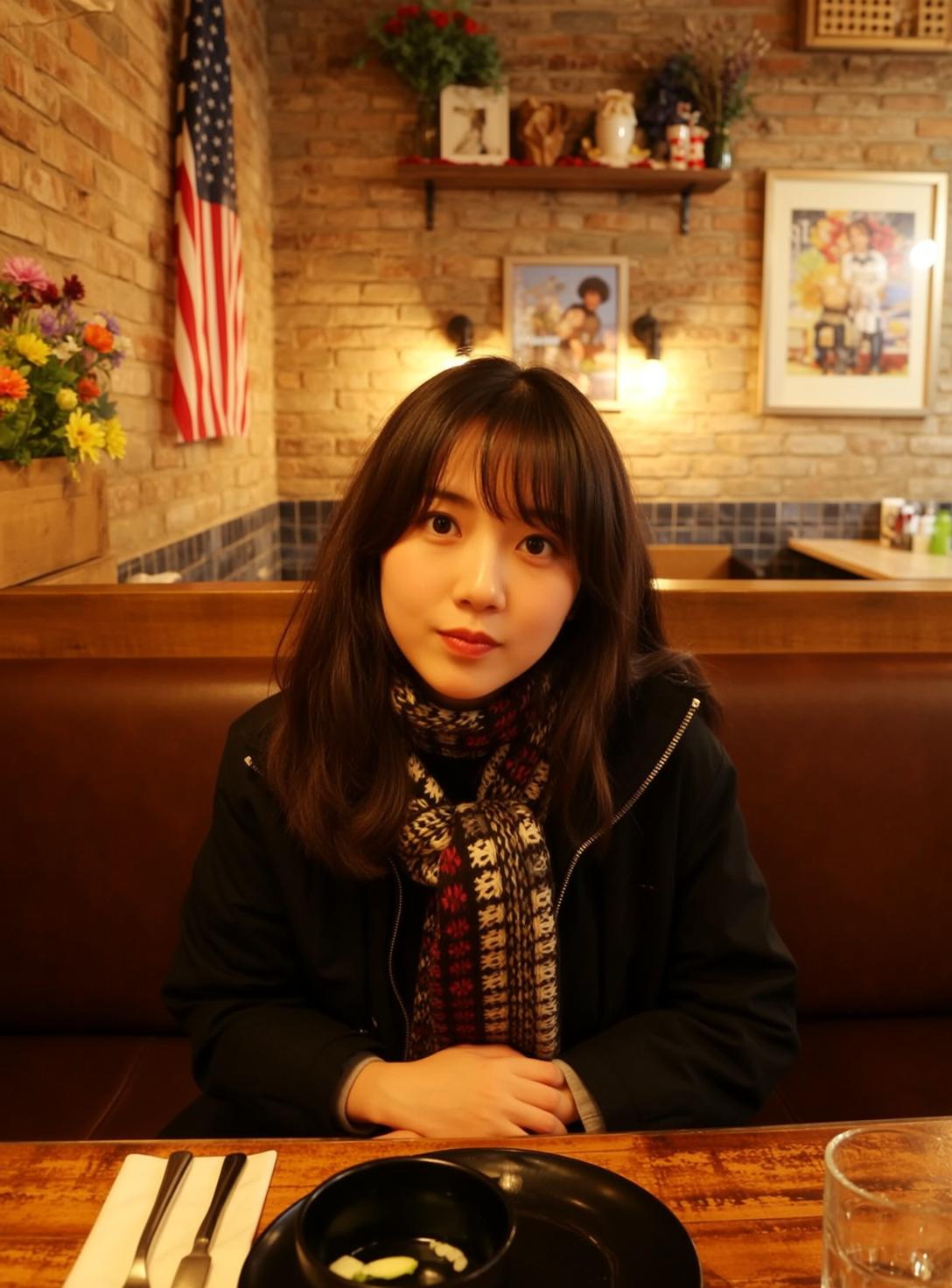 Explore Seated Booth Facing Directly Towards Her