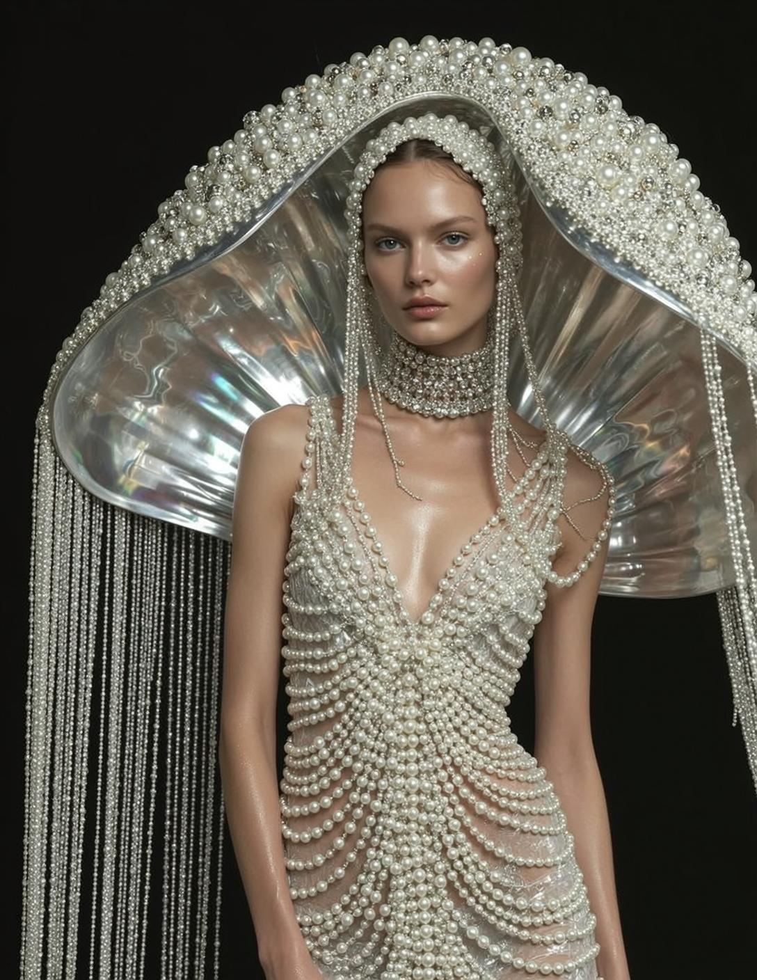Pearl Shell Headpiece Studio