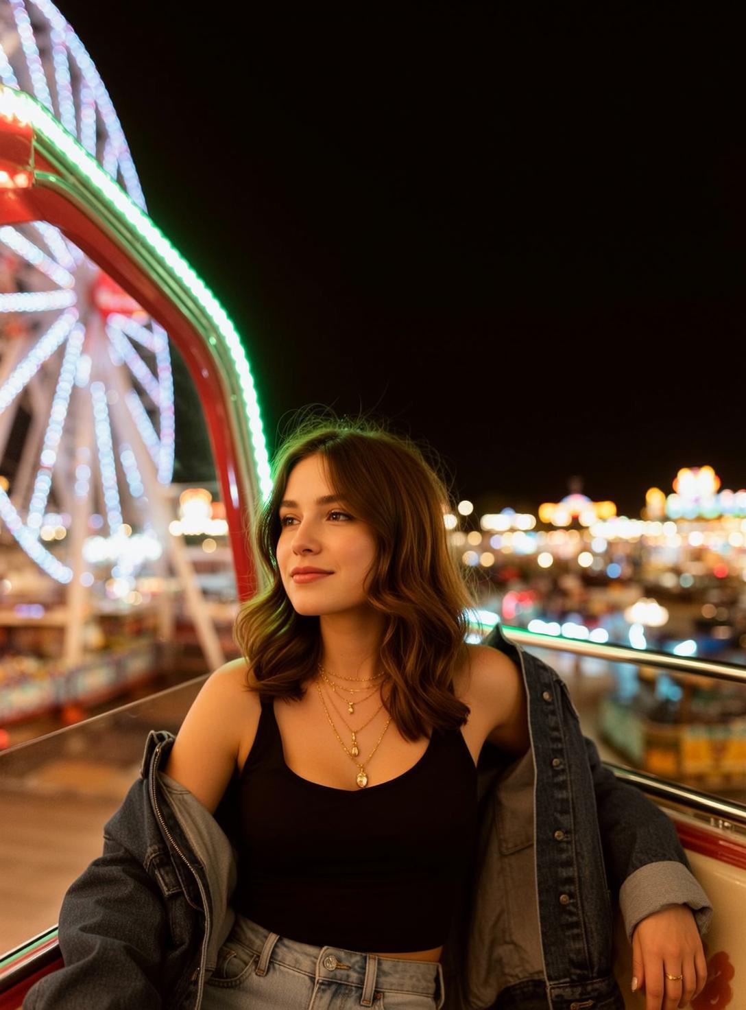Explore Young Seated Facing Slightly Her Left