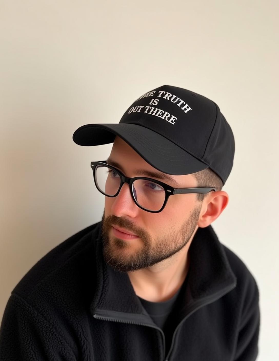 Cap And Glasses Wall Portrait