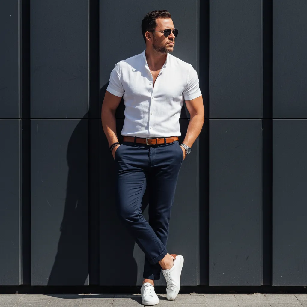 Sunglasses And Bracelets And Watch In Styled Portrait