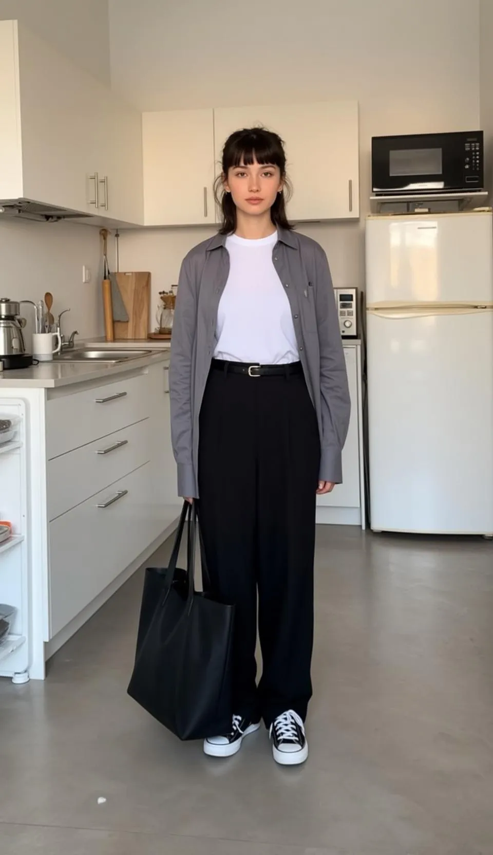 Casual Young Dark Brown Shoulder Length Bangs
